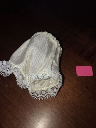 Madame Alexander Doll White Taffeta W/lace Panties/underwear For 8 "