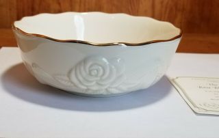 Lenox Fine China Pure 24 Karat Rose Blossom Bowl 5 - 1/2 " With Without Box