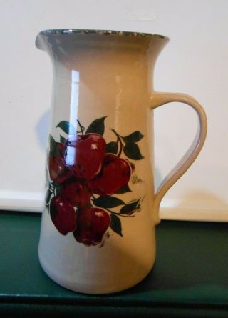 Home And Garden Party Ltd.  Stoneware Apple Pitcher Large No Lid