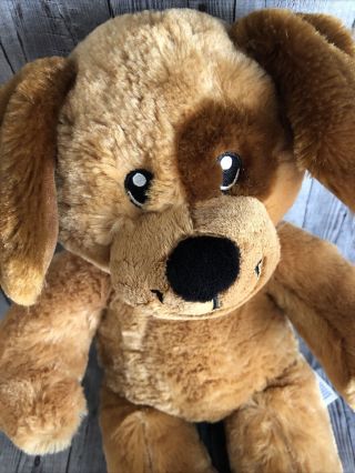 Build a Bear Brown Pup 15” Plush Stuffed Puppy Dog Spot EYE BAB 32 2