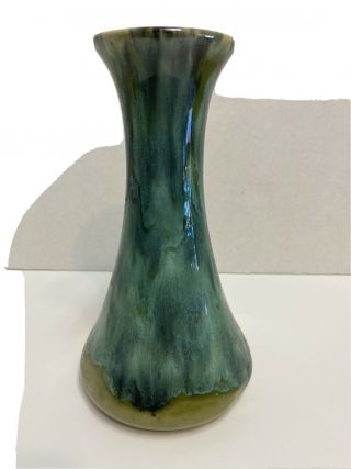 Brush Mccoy Pottery 064 Blue Green Onyx 8” Vase