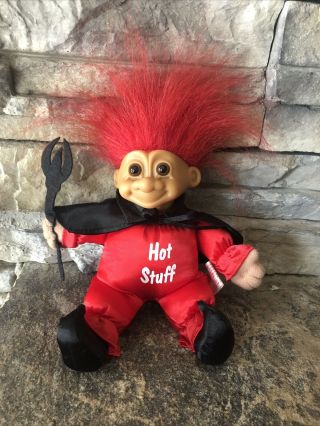 Russ Troll Doll 6” Red Hair Brown Eyes Soft Body Hot Stuff For Valentines Day