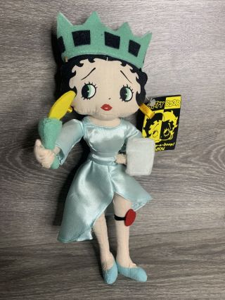 Liberty Betty Boop Stuffed Doll Kellytoy 10”w/tags 2003