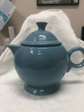 Fiestaware Periwinkle Blue Teapot Vtg Hlc Homer Laughlin Coffee Pitcher With Lid