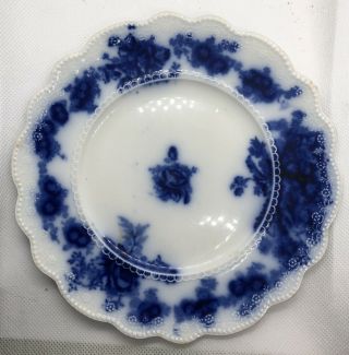 Antique W.  H.  Grindley Albany Flow Blue Small Plate 6.  75”