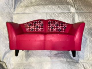 Barbie Doll House Pink Love Seat Sofa Couch 2007 Mattel
