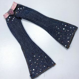 2003 Bratz Sweetheart Meygan Doll Clothes Jeans Pants & Pink Belt