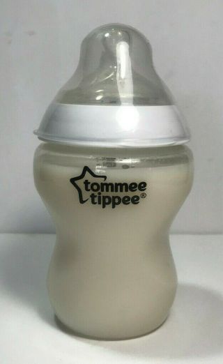 8 Oz Tommee Tippee Wide Neck Reborn Baby Bottle With Fake Formula Milk