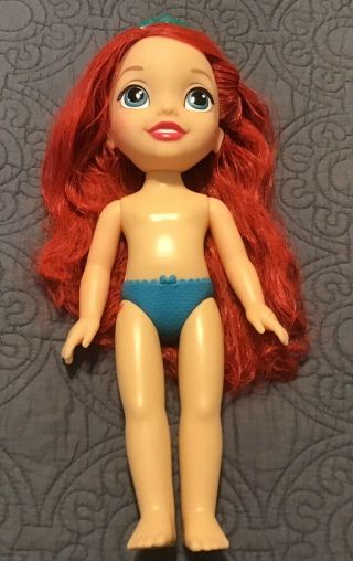 Disney Princess Little Mermaid Ariel Animators Doll Toddler (15 ") - Nude