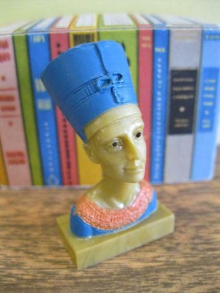 Barbie Goes To Egypt My Doll House Decor Living Room - Egyptian Queen Bust 2 " Tall