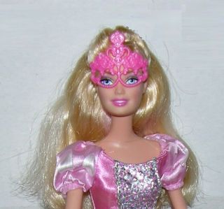 Barbie And The Three Musketeers Corinne Doll 2009 With Pink Dress & Mask