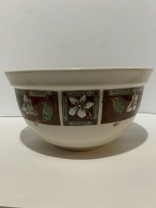 Pfaltzgraff Mission Flower Large Mixing Or Serving Bowl 9 - 3/4” By 5”
