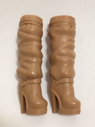 Barbie Doll Brown Tall High Heel Fashion Boots,  Accessories