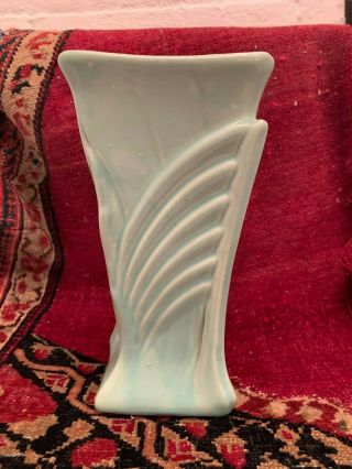 Vintage Mccoy Art Deco Soft Green Vase Vgc - So Sweet - 1947