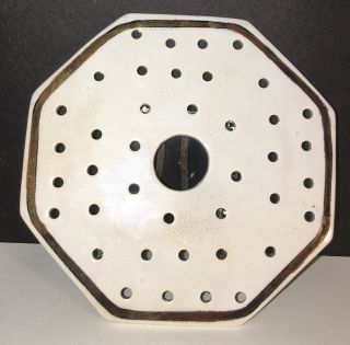 Tea Leaf Ironstone,  Butter Liner/insert Octagon Shape.  4 /34” Diameter Ca.  1880