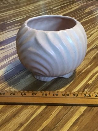 Vintage Mccoy ? Ceramic Art Pottery - Old Pink Art Deco Planter Bowl
