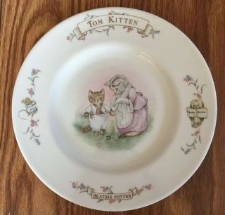 Royal Albert The World Of Beatrix Potter Collectible Tom Kitten Bone China Plate