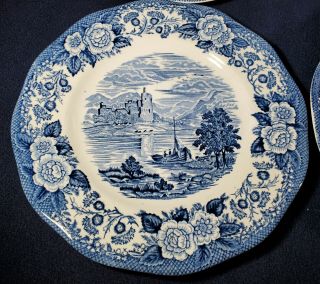 Royal Warwick Lochs of Scotland – Set (6) 9” Luncheon Plates – Loch Awe 2