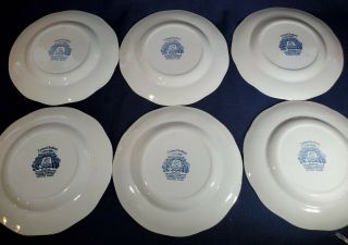 Royal Warwick Lochs of Scotland – Set (6) 9” Luncheon Plates – Loch Awe 3