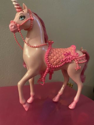 Mattel Pink Regal Unicorn Horse For Barbie Doll