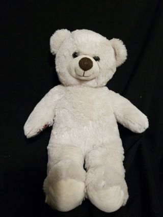 Build A Bear Teddy Bear Plush Off White Stuffed Animal Babw 15 " Polar Bear Cream