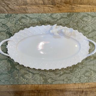 Grace’s Teaware Victorian Bird & Lattice Double Handled Serving Platter