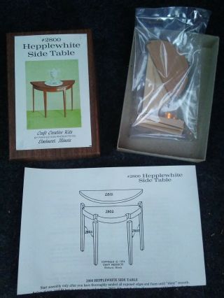 The House Of Miniatures Hepplewhite Side Table No.  40004 Open