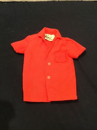 Vintage Ken Doll Going Bowling Red Shirt 1403 1962