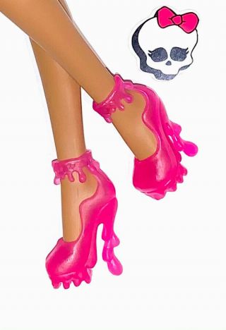 Monster High Dolls Clothes Cam Create A Monster Ice Blob Girl Funky Pink Shoes