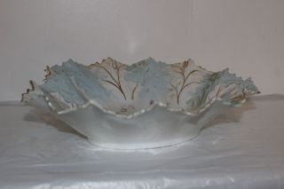 ANTIQUE RS PRUSSIA MASTER BERRY BOWL - HEART - SHAPED OM5 MOLD 3