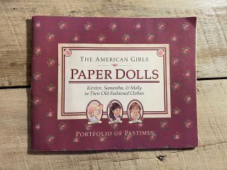 American Girl Paper Dolls Retired Pleasant Company Kirsten,  Samantha,  Molly