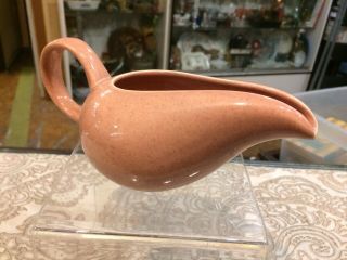 Vintage Mid Cent Russel Wright American Modern Coral Creamer Gravy Sauce Boat