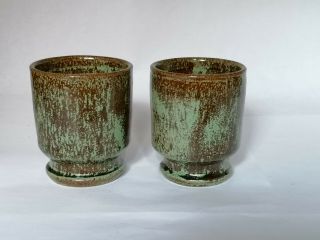 Celia Cole Sanford North Carolina Nc Studio Pottery Footed Cups