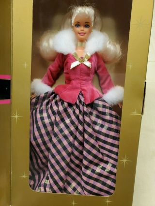 Avon 1996 Special Edition Winter Rhapsody Barbie 16353 Blonde Hair
