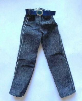 1981 Mattel Ken Fashion Jeans Vintage Ken Doll Jeans With Belt Only