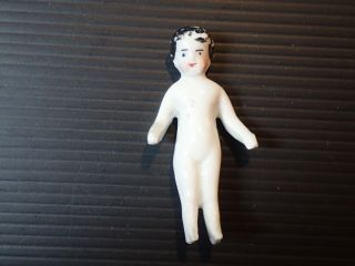 Antique Frozen Charlotte China Doll 2 Inches Porcelain
