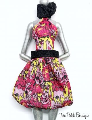 Monster High Inner Monster Create A Doll Spooky Sweet Outfit Skullette Dress