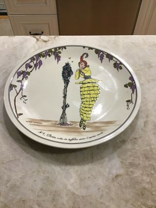 Villeroy & Boch Design 1900 Dinner Plate Design 1 Woman Art Deco