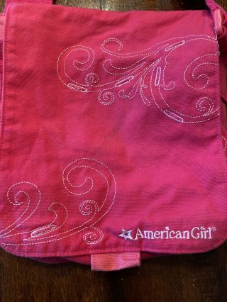 American Girl Doll & Pet Carrier Bag with Pink White Stitched Stars RETIRED 2