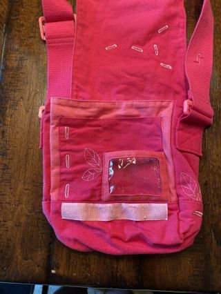 American Girl Doll & Pet Carrier Bag with Pink White Stitched Stars RETIRED 3