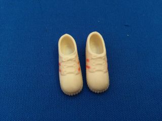 Vintage Barbie Doll White With Pink Tennis Shoes Squishy Shoes Taiwan