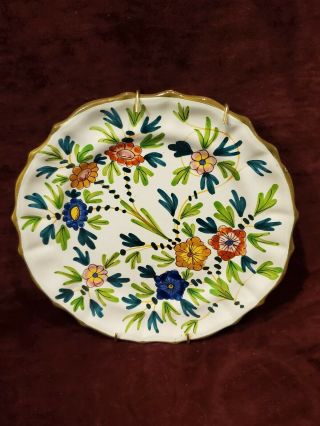 Cantagalli Pottery Italy Vibrant Flower Pattern 10 