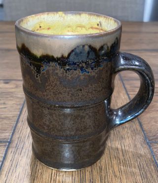 Jeff Dean Handmade Pottery Coffee Mug Signed North Carolina Mug 14oz
