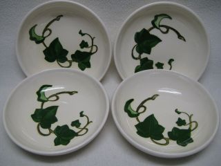 Metlox - Poppytrail - Vernon California Ivy (4) 6 7/8 " Soup/cereal Bowls Exc