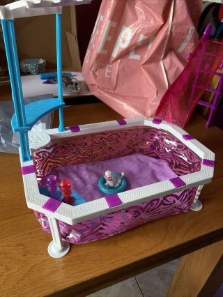 Barbie Swimming Pool With Dog,  Slide And Drinks