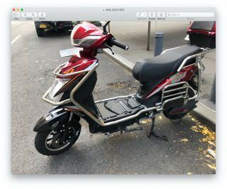 500 Watt Wizzer Electric Motor Scooter/moped - Yw 182