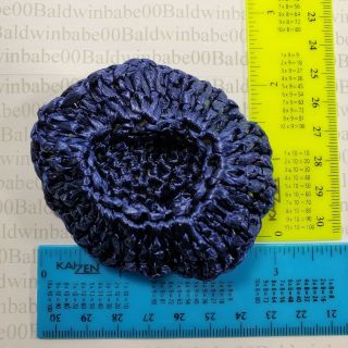 HAT BARBIE FASHION DOLL SIZE BLUE WOVEN FLOWER HAT ACCESSORY FOR DIORAMA 3