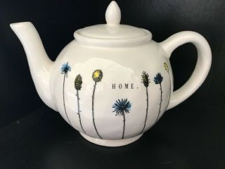Rae Dunn Home Ceramic Teapot With Lid.