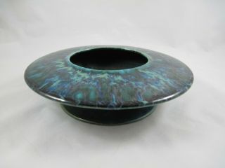Freeman Mcfarlin Originals Bowl Vase Centerpiece Blue Atomic Drip Glaze Frog