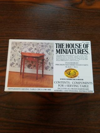The House Of Miniatures Hepplewhite Serving Table Nos 40065